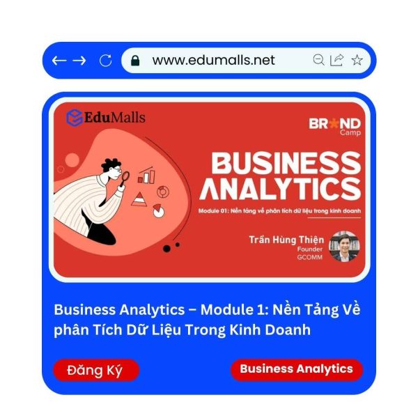 Business Analytics – Module 1: Nền Tảng Về phân Tích Dữ Liệu Trong Kinh Doanh | Mã: 9062