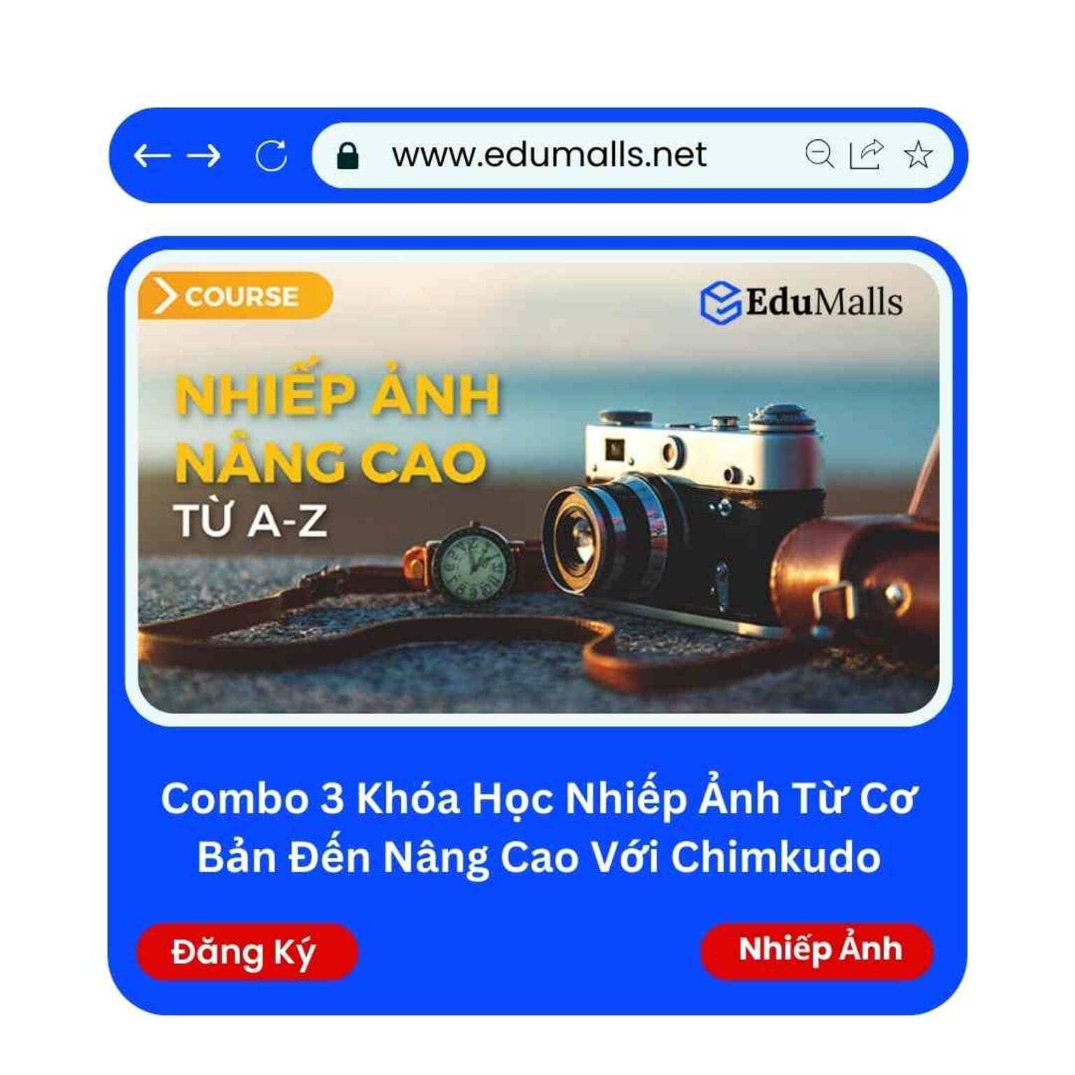 combo 3 khoa hoc nhiep anh tu co ban den nang cao voi chimkudo edumalls ma 9190 1