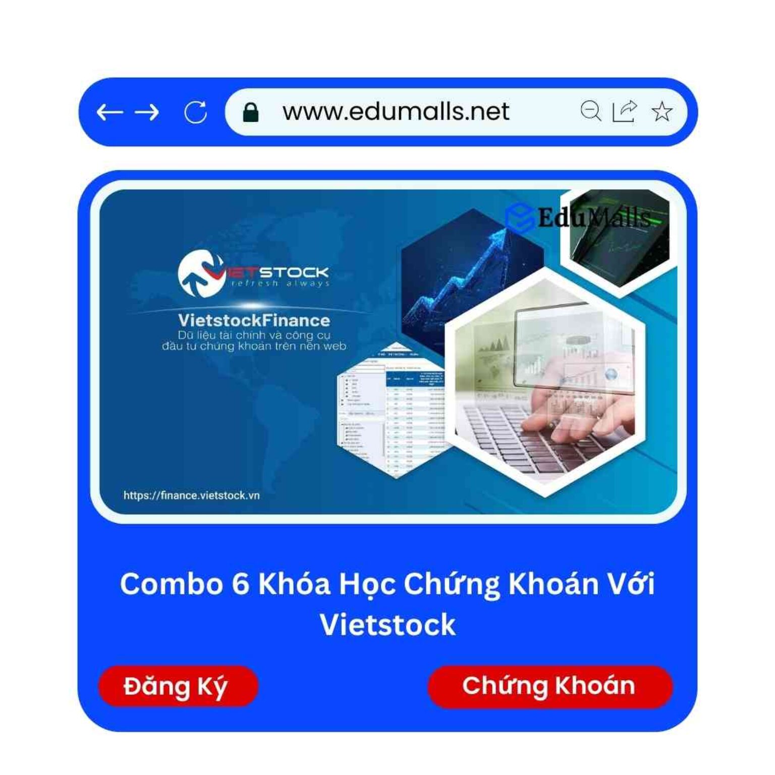 combo 6 khoa hoc chung khoan voi vietstock edumalls ma 9114