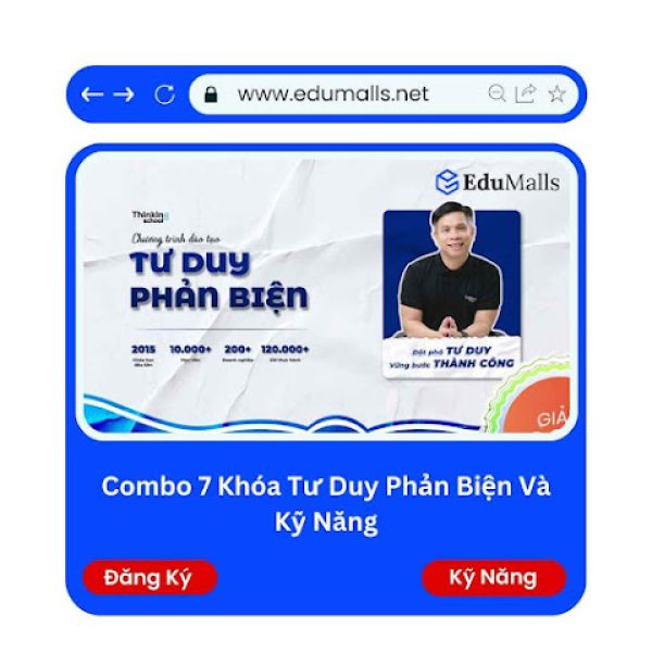 Combo 7 Khóa Tư Duy Phản Biện Và Kỹ Năng | Mã: 9293