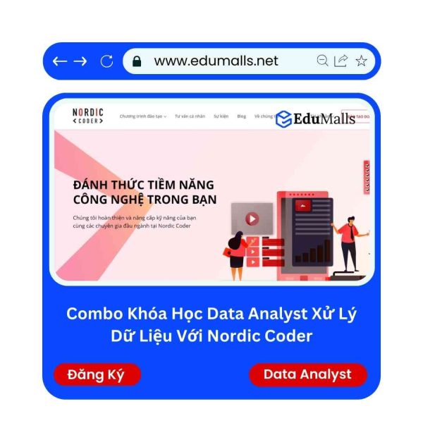 Combo Khóa Học Data Analyst Xử Lý Dữ Liệu Với Python | Mã: 9214