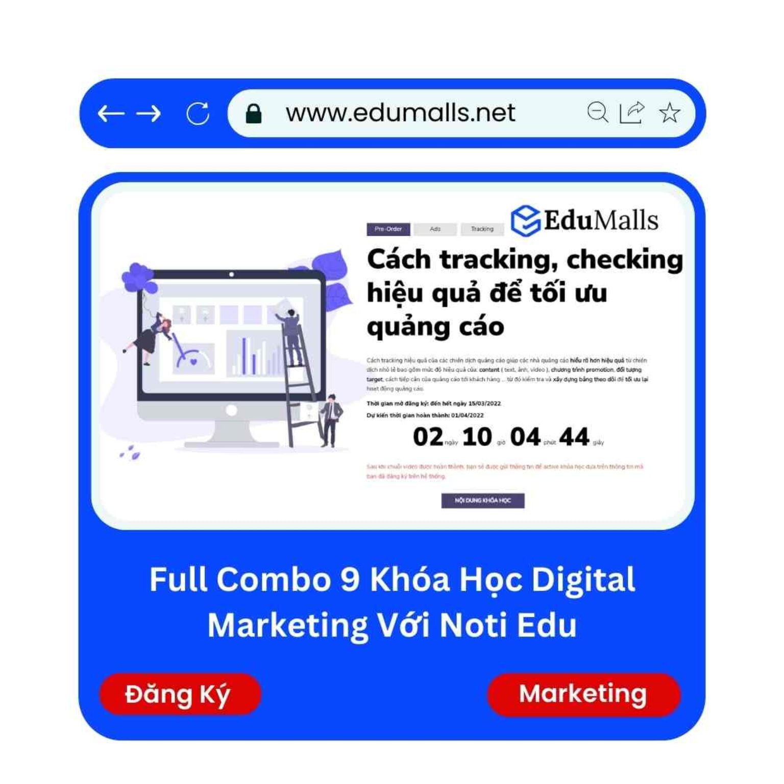 full combo 9 khoa hoc digital marketing voi noti edu edumalls ma 9148