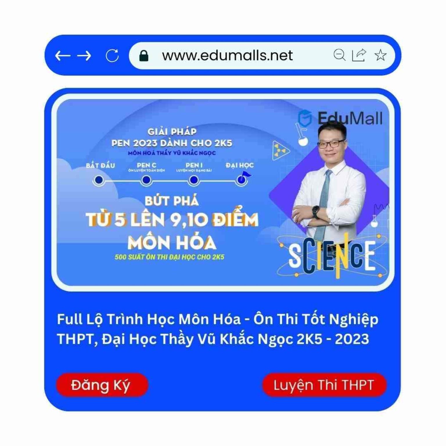 full lo trinh hoc mon hoa hoc on thi thpt thay vu khac ngoc 9009