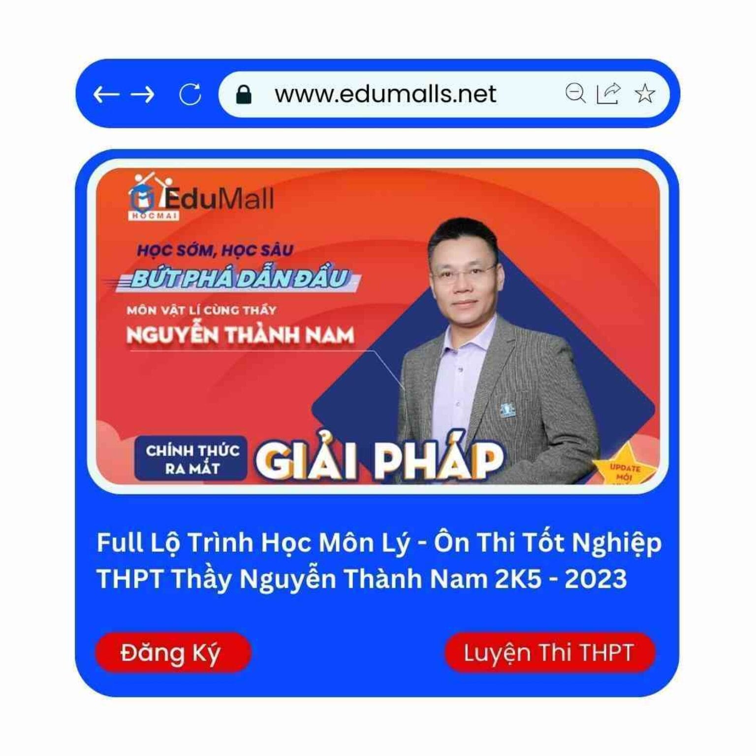 full lo trinh hoc mon ly on thi tot nghiep thay nguyen thanh nam 9013