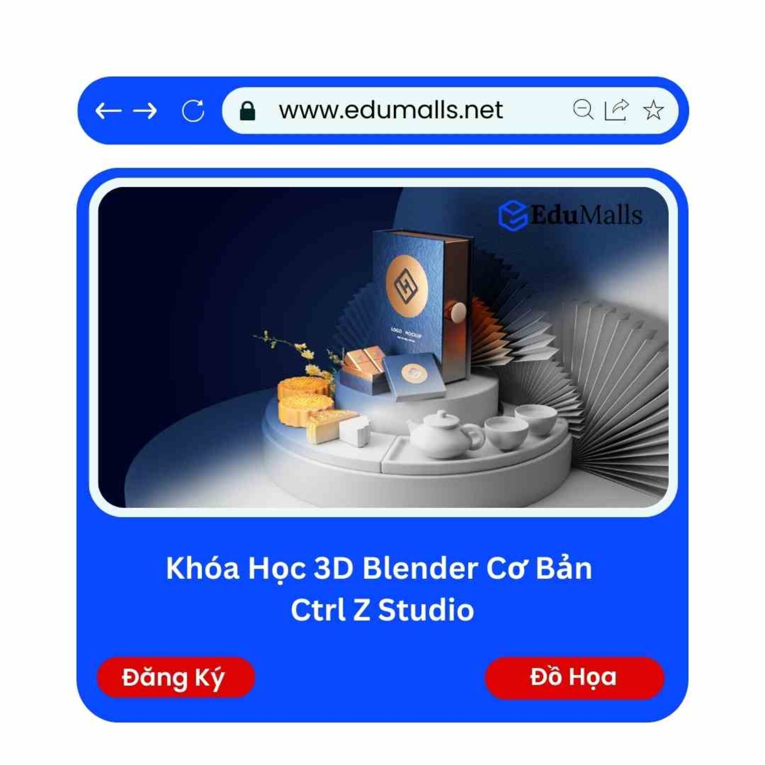 khoa hoc 3d blender co ban ctrl z studio edumalls ma 9134