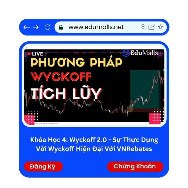 Khóa học 4: Wyckoff 2.0 – Sự thực dụng Với Wyckoff hiện đại Với VNRebates | Mã: 9096D