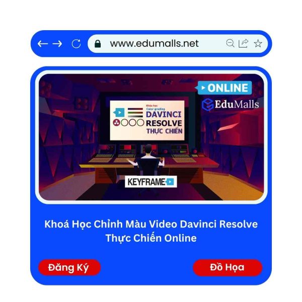 Khoá Học Chỉnh Màu Video Davinci Resolve Thực Chiến Online | Mã: 9234F