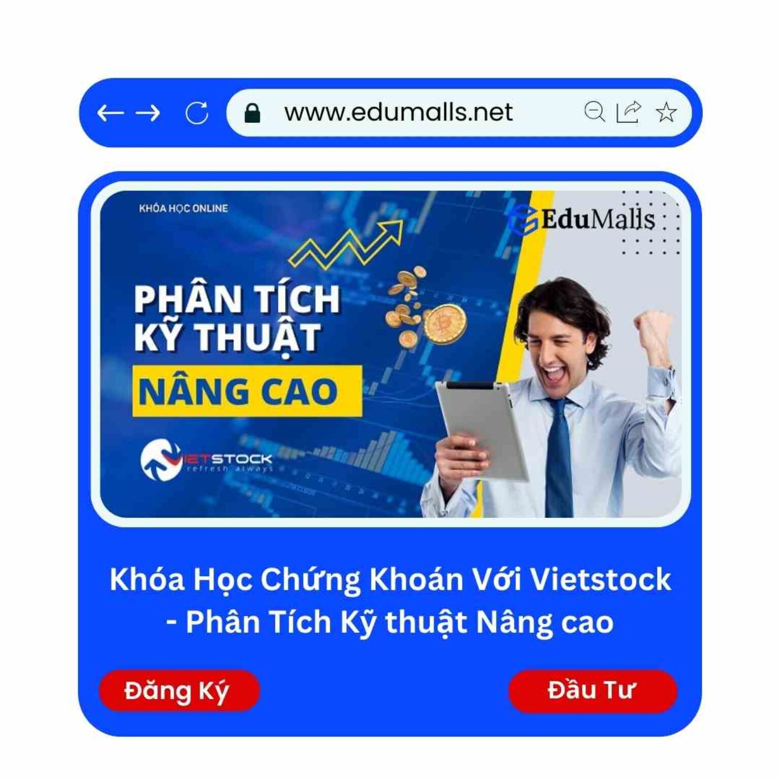 khoa hoc chung khoan voi vietstock phan tich ky thuat nang cao edumalls ma 9114a