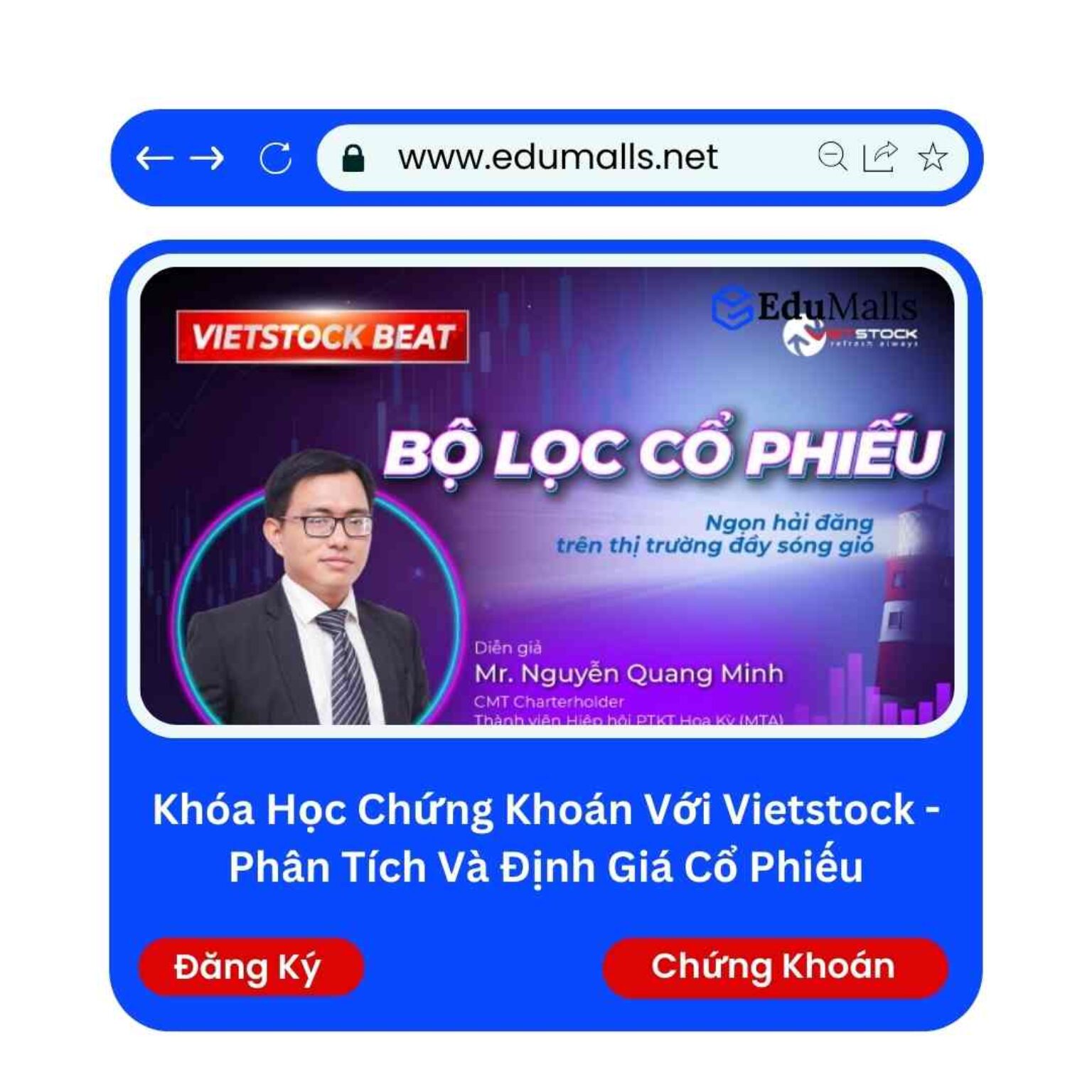 khoa hoc chung khoan voi vietstock phan tich va dinh gia co phieu edumalls ma 9114e