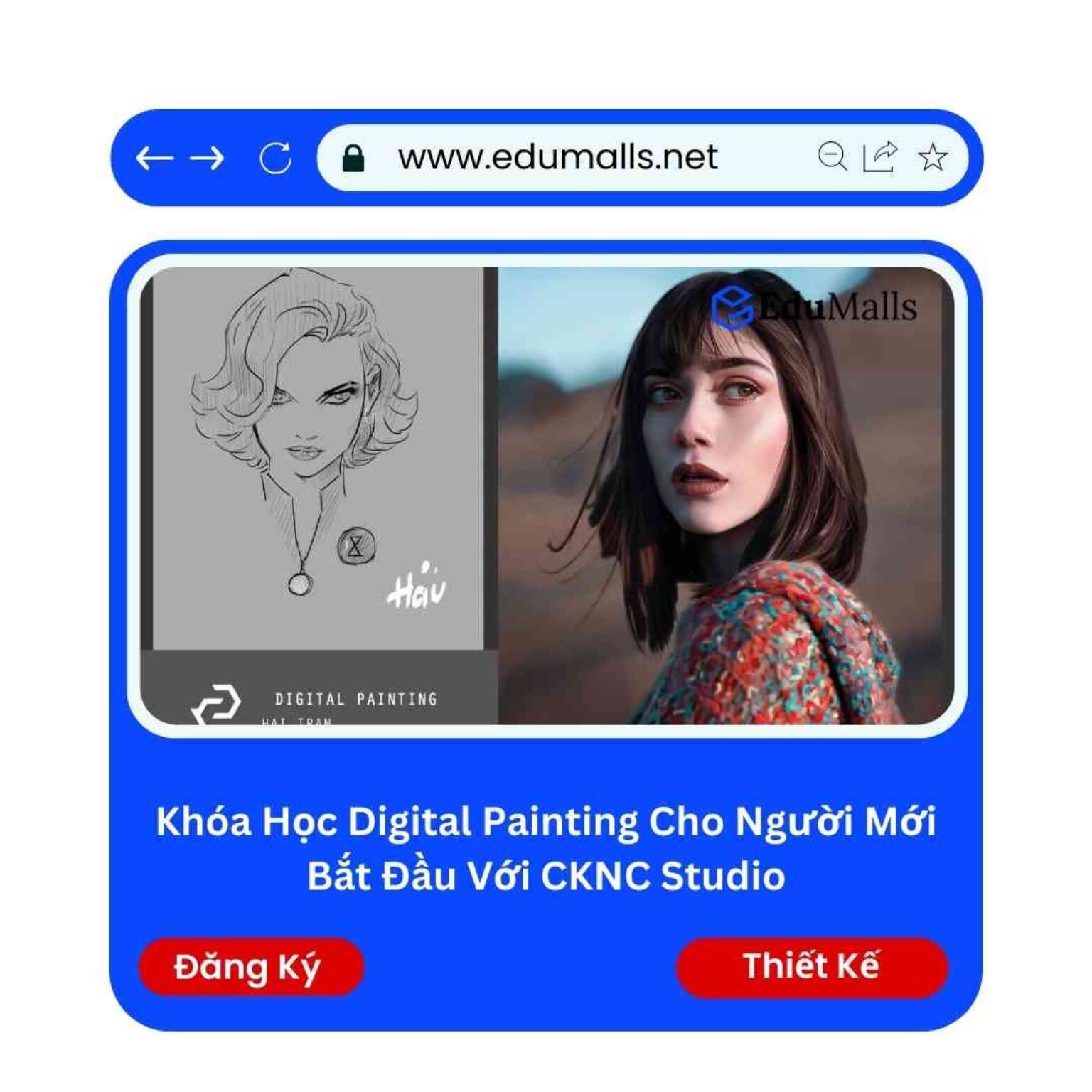 khoa hoc digital painting cho nguoi moi bat dau voi cknc edumalls ma 9123