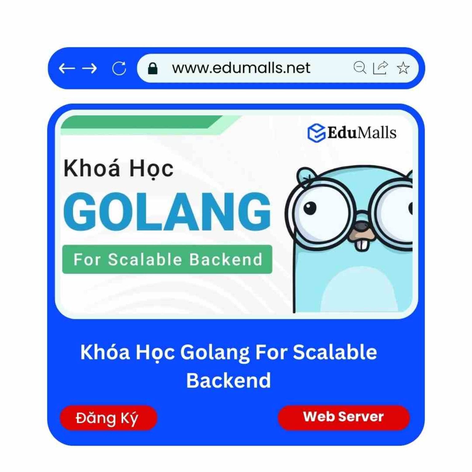 khoa hoc golang for scalable backend 200 lab edumalls ma 9070