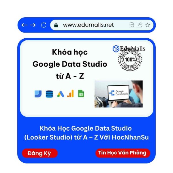 Khóa Học Google Data Studio (Looker Studio) từ A – Z Với HocNhanSu | Mã: 9189