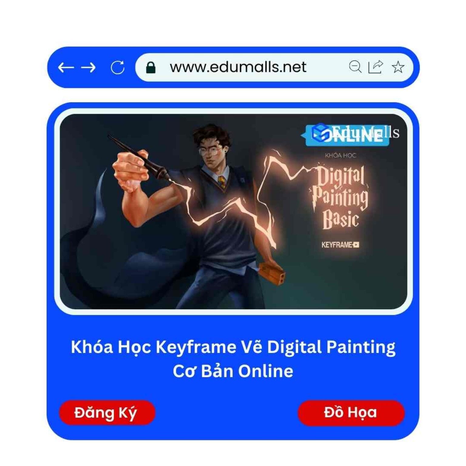 khoa hoc keyframe ve digital painting co ban online edumalls ma 9239