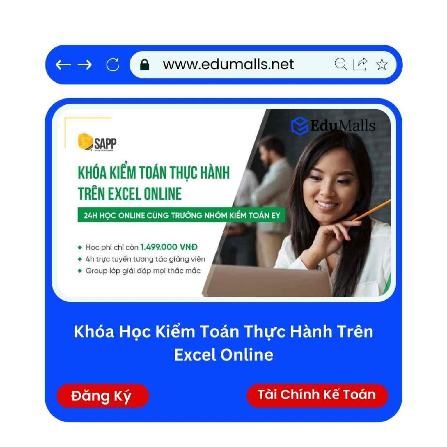 khoa hoc kiem toan thuc hanh tren excel online edumalls ma 9188a