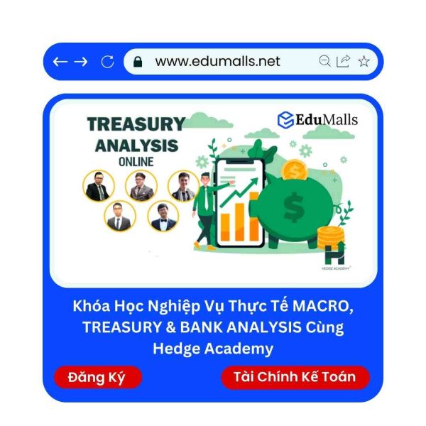 Khóa Học Nghiệp Vụ Thực Tế MACRO, TREASURY & BANK ANALYSIS Cùng Hedge Academy | Mã: 9144