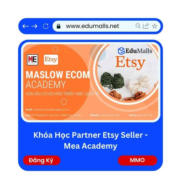 Khóa Học Partner Etsy Seller – Mea Academy | Mã: 9117