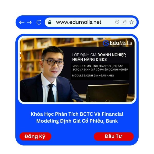 Khóa Học Phân Tích BCTC Và Financial Modeling Định Giá Cổ Phiếu, BĐS, Bank | Mã: 9279