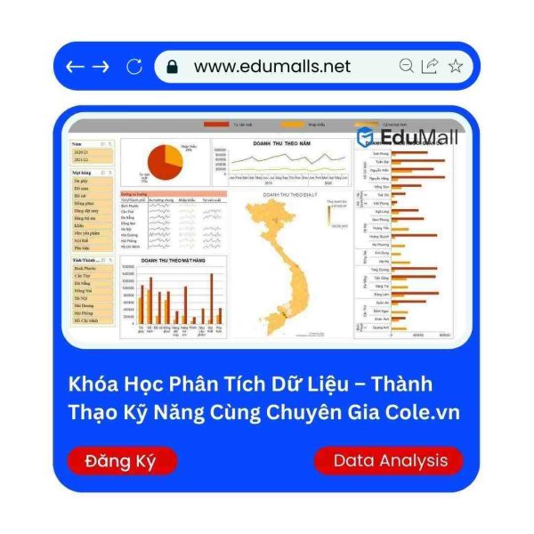 Khóa Học Phân Tích Dữ Liệu – Thành Thạo Kỹ Năng Cùng Chuyên Gia Cole.vn | Mã: 9021
