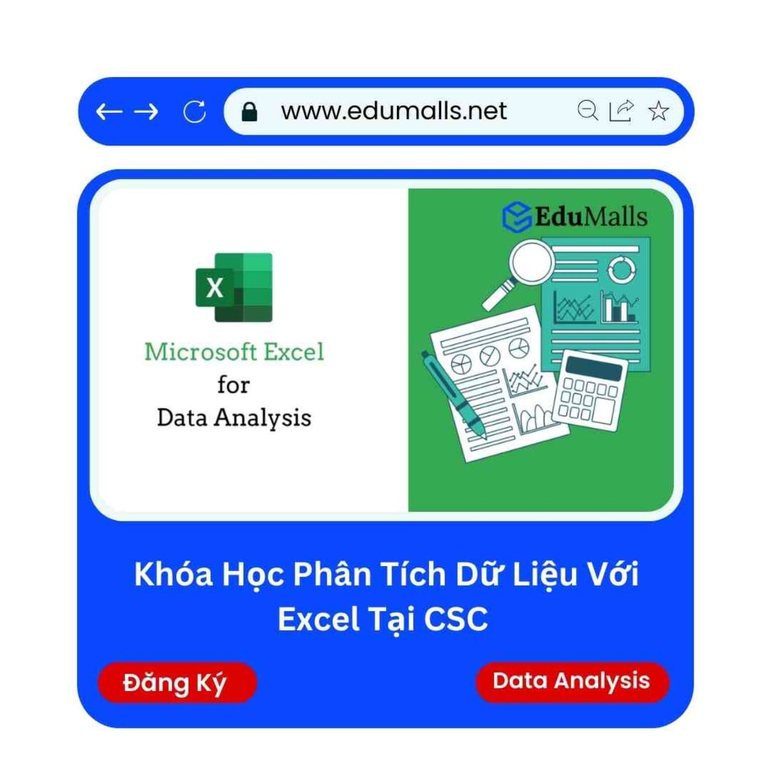 khoa hoc phan tich du lieu voi excel tai csc edumalls ma 9202