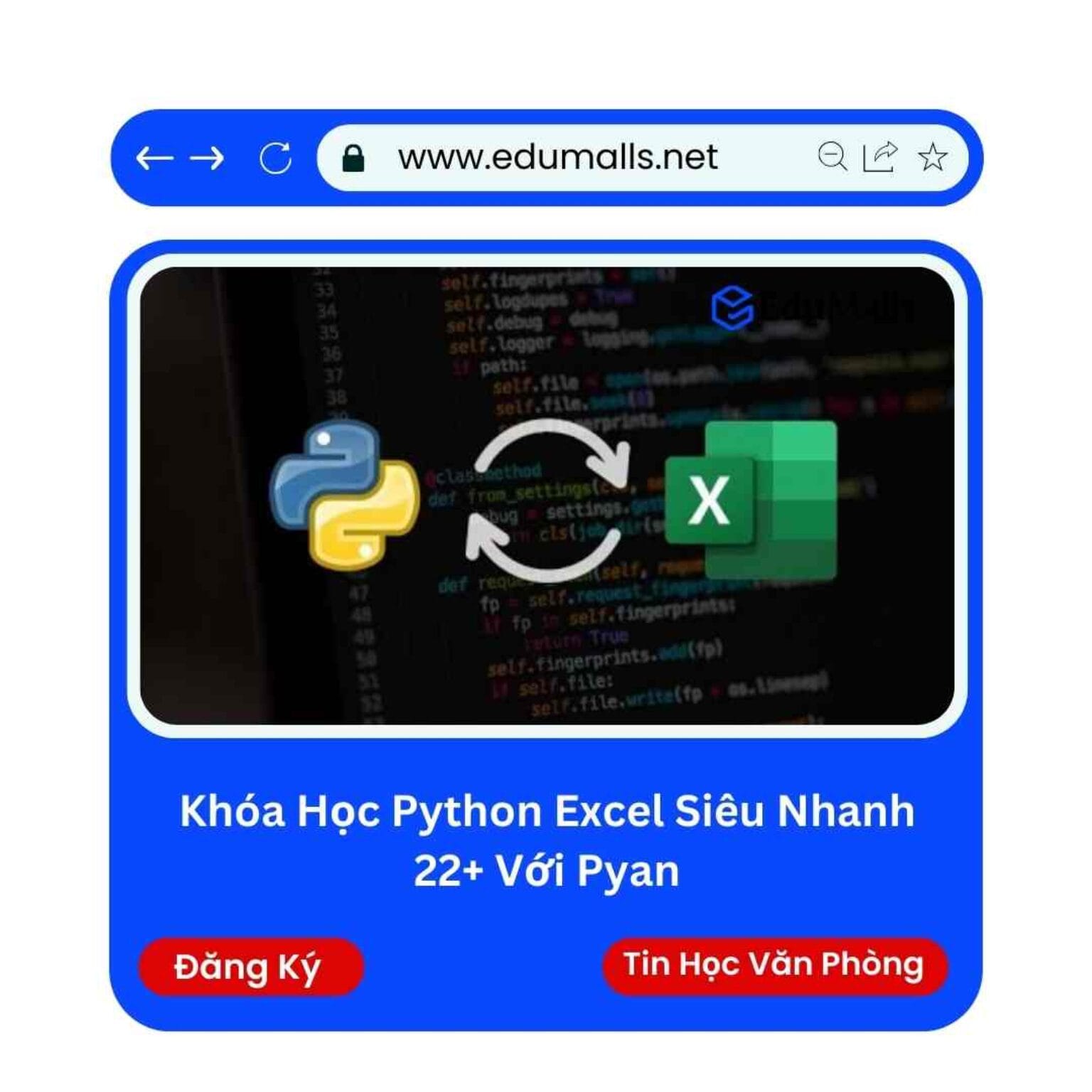 khoa hoc python excel sieu nhanh 22 voi pyan edumalls ma 9182