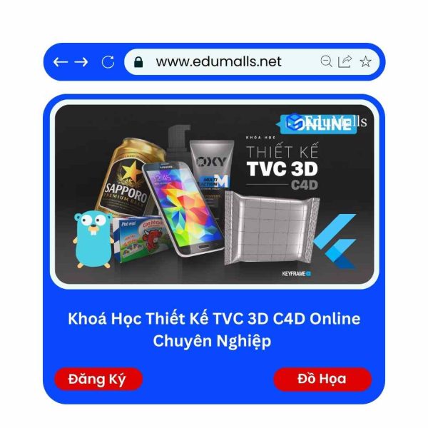 Khoá Học Thiết Kế TVC 3D C4D Online Chuyên Nghiệp | Mã: 9242