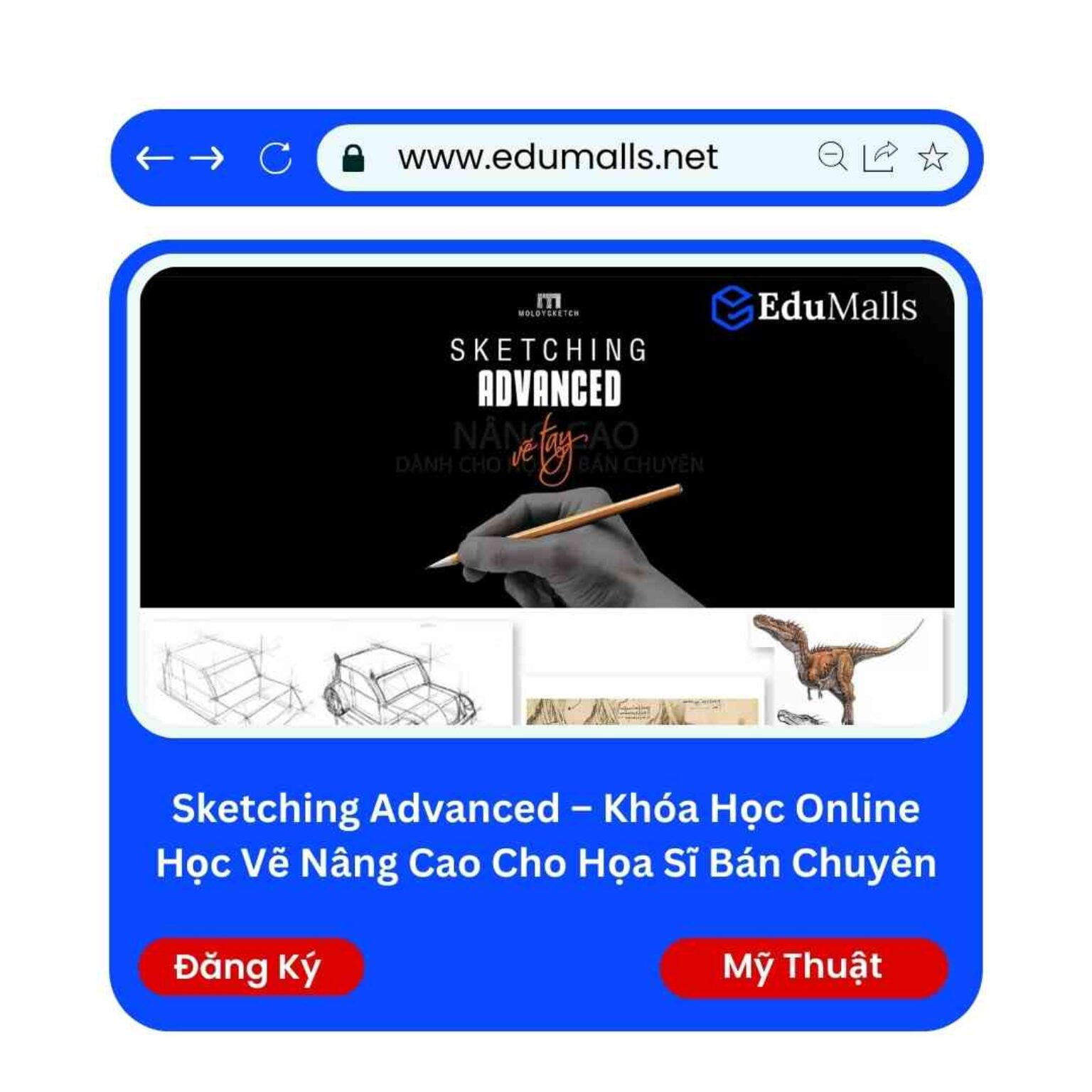 sketching advanced khoa hoc online hoc ve nang cao cho hoa si ban chuyen edumalls ma 9079