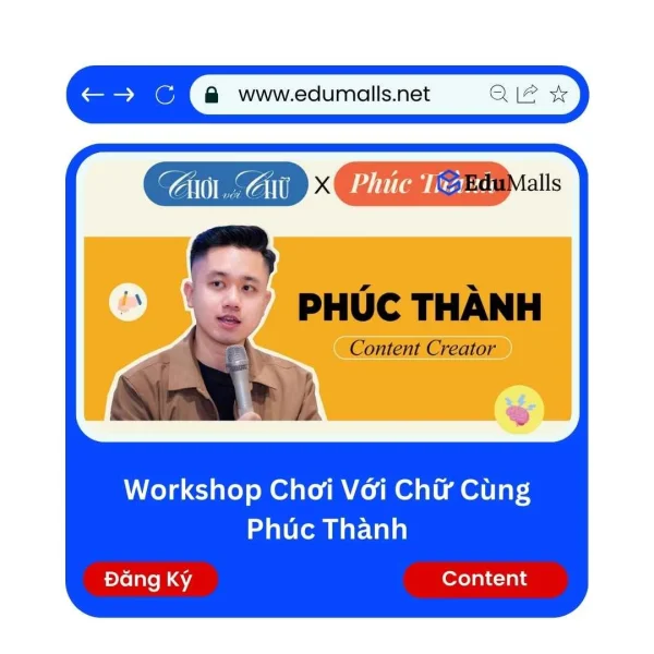 Workshop Chơi Với Chữ Cùng Phúc Thành | Mã: 9290