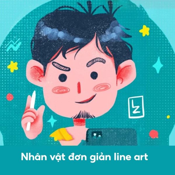 Khóa Học Nhân Vật Đơn Giản Line Art