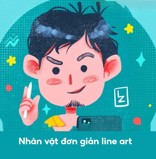 Khóa Học Nhân Vật Đơn Giản Line Art 1 Khóa Học Nhân Vật Đơn Giản Line Art