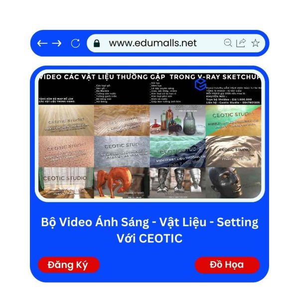 Bộ Video Ánh sáng – Vật liệu – Setting Với CEOTIC | Mã: 9128