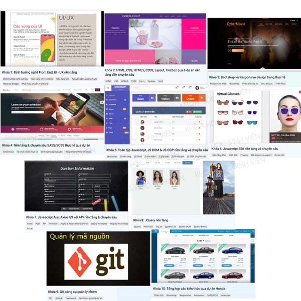 Combo 10 Khóa Học Lập Trình Front End Foundation 1 Combo 10 Khóa Học Lập Trình Front End Foundation