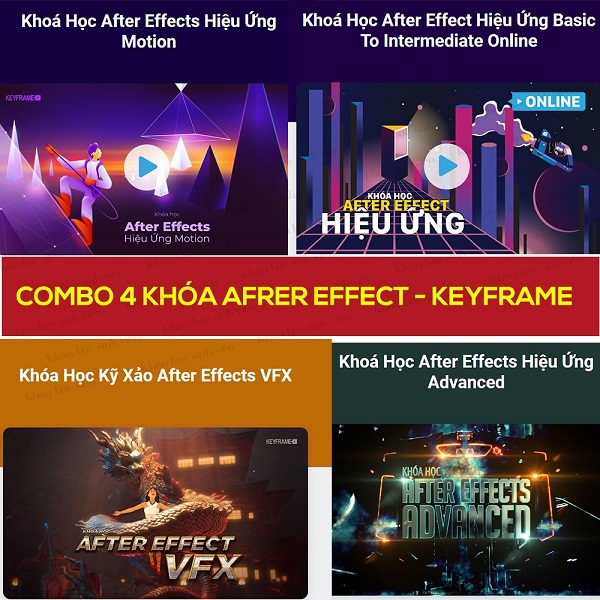 Combo 4 Khóa After Effect Cùng Keyframe 1 Combo 4 Khóa After Effect Cùng Keyframe