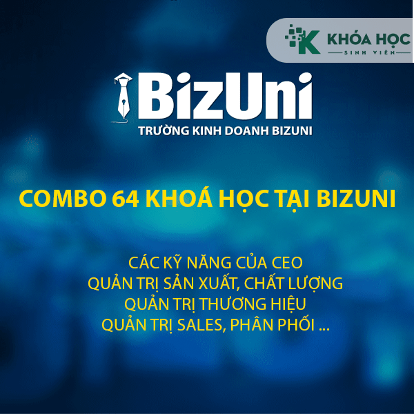 Combo 64 Khoá Học Tại Bizuni 1 Combo 64 Khoá Học Tại Bizuni
