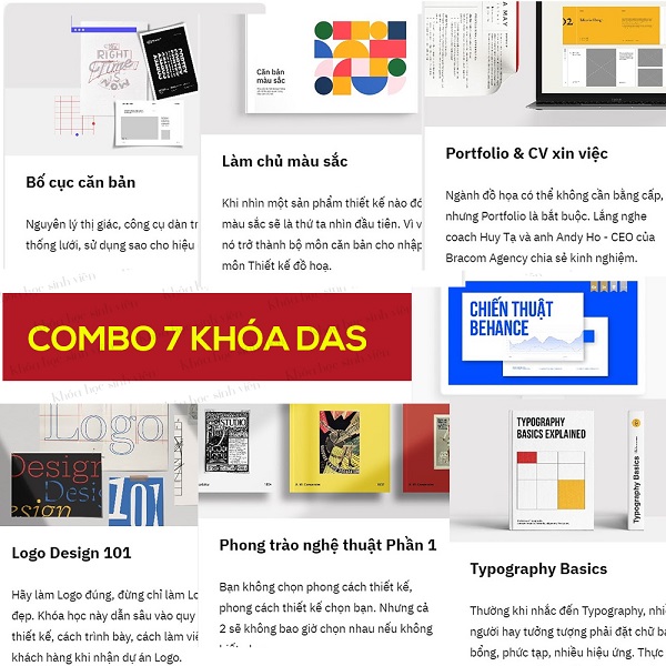 Combo 7 Khóa Học Thiết Kế Cùng Das 1 Combo 7 Khóa Học Thiết Kế Cùng Das
