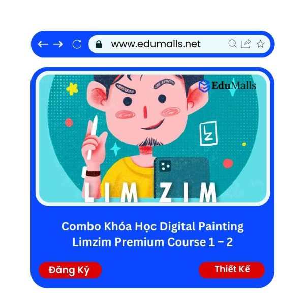 Combo Khóa Học Digital Painting Limzim Premium Course 1 – 2 | Mã: 9187