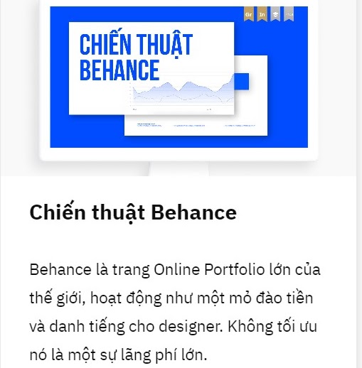 Khóa Học Chiến Thuật Behance 1 Khóa Học Chiến Thuật Behance