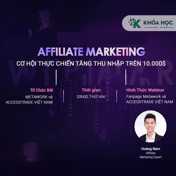 Khoá Học Affiliate Marketing – $10.000 Tháng Với Ngách Mới Và Cách Làm 1 Khoá Học Affiliate Marketing – $10.000 Tháng Với Ngách Mới Và Cách Làm