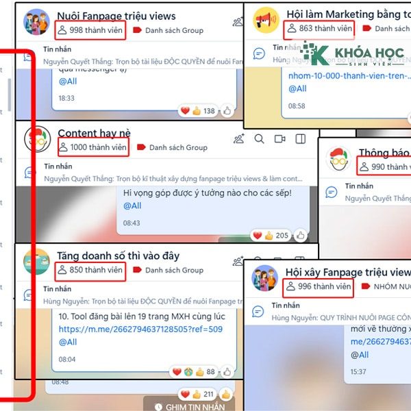 Khóa Học Kéo Nhóm Zalo 1.000 Thành Viên Tự Động Xaynhom.com