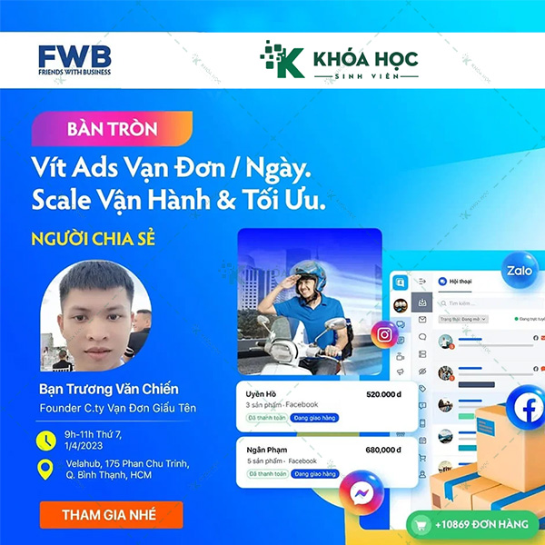 Khóa Học Vít Ads, Scale Đơn, Tối Ưu Quảng Cáo Facebook Và Vận Hành Shop – Trương Văn Chiến 1 Khóa Học Vít Ads, Scale Đơn, Tối Ưu Quảng Cáo Facebook Và Vận Hành Shop – Trương Văn Chiến