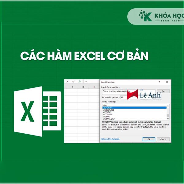 Khóa Học Luyện Tập Các Hàm Và Công Cụ Trong Excel, Chuẩn Bị Cho Các Kì Thi