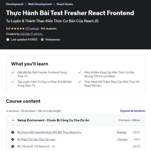 Thực Hành Bài Test Fresher React Frontend