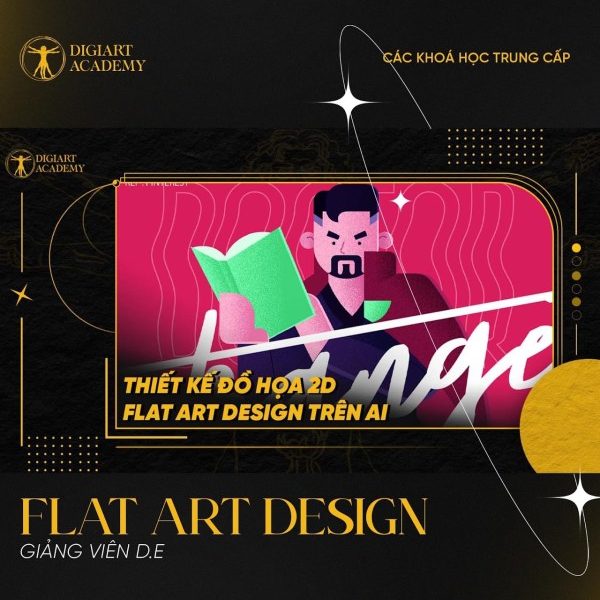 Khóa Học Thiết Kế Đồ Hoạ 2D Flat Art Design Trên Illustrator
